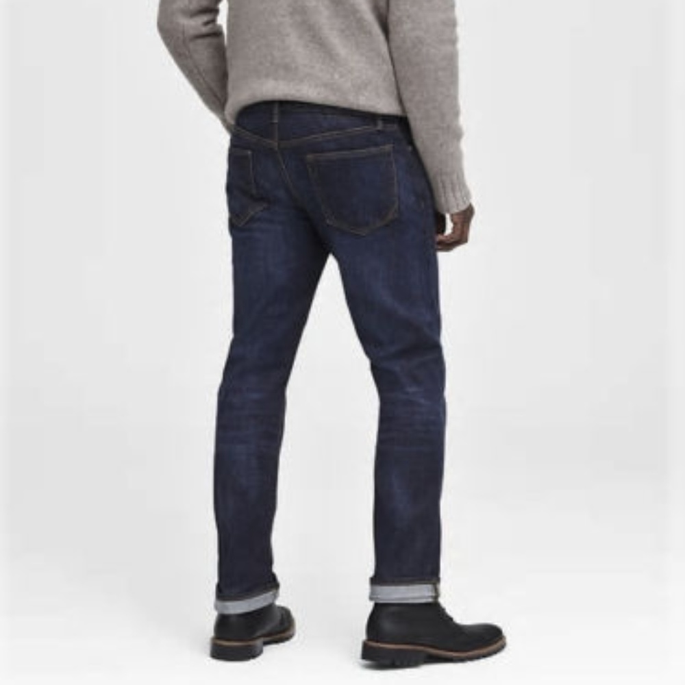 Banana Republic Dark Blue Straight Men Jeans - Picture 3 of 3
